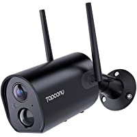 Topcony Camara de Vigilancia WiFi Exterior con Batería Recargable de 10400mAh- 1080P Cámara de Seguridad con Impermeable…
